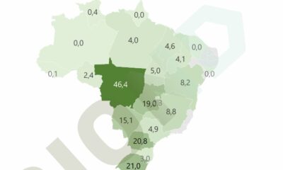 Produção por estado Fonte: Biond Agro