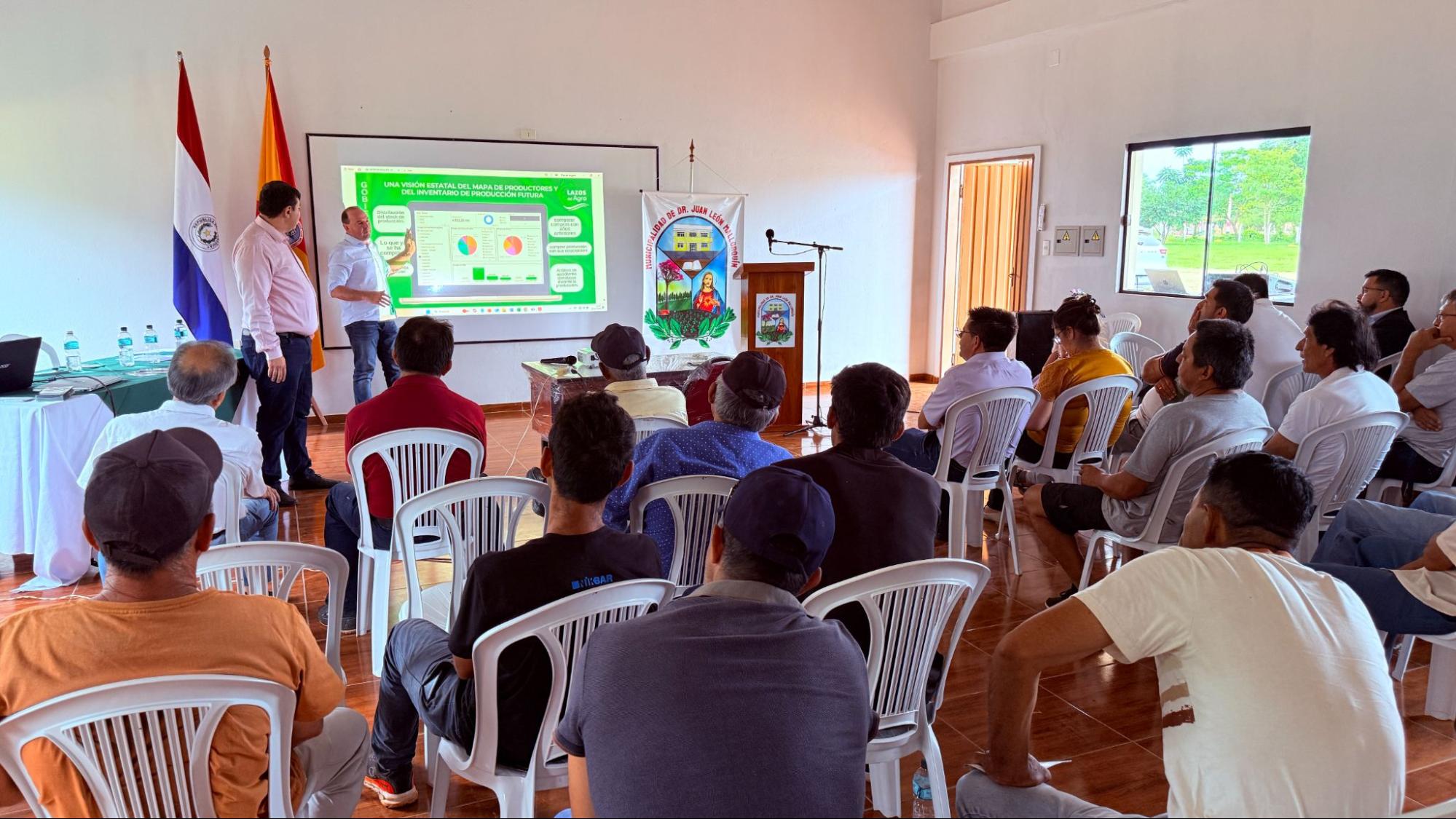 Evento de start de projeto com o município de Doctor Juan León Mallorquín laços